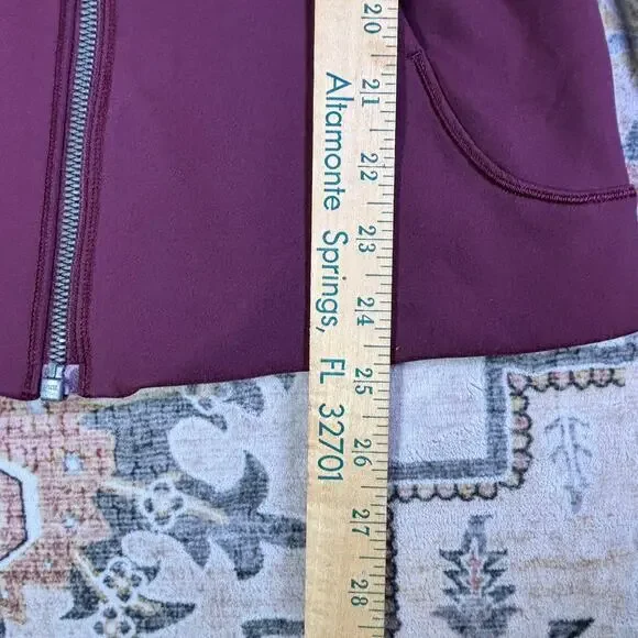 Lululemon Every Journey Hoodie Maroon Garnet Zip Up Jacket Athletic Gym 4/6 - Picture 8 of 11